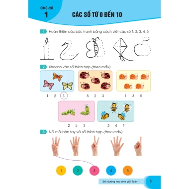 Sách Bồi Dưỡng Toán Lớp 1 - Học Sinh Giỏi GDPT Mới ndbooks Giá 72.000 VND