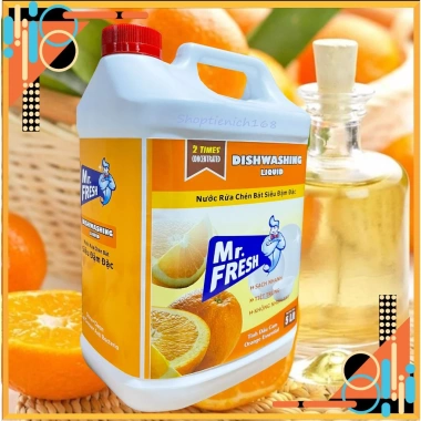 SẠCH BÓNG KIN KÍT Nước rửa chén bát Mr.Fresh 5L hương cam đậm đặc Giá chỉ 124.900₫ 3 SẠCH BÓNG KIN KÍT Nước rửa chén bát Mr.Fresh 5L hương cam đậm đặc Giá chỉ 124.900₫ 3