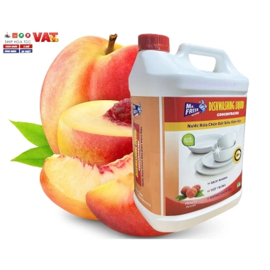 SẠCH BÓNG KIN KÍT Nước rửa chén bát Mr.Fresh 5L hương cam đậm đặc Giá chỉ 124.900₫