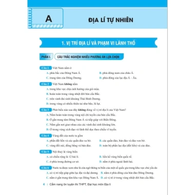 Sách Cẩm Nang Ôn Luyện Địa Lý THPT - Đại Học, Chương Trình Mới, Giá 116k - ndbooks