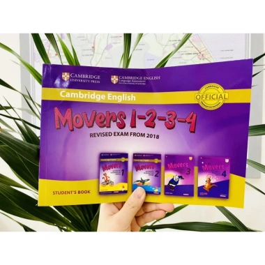 Sách Cambridge Movers 1-2-3-4 khổ dọc Tiếng Anh trẻ em giảm còn 90.000đ