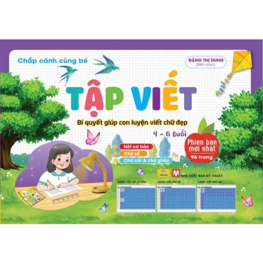 Sách Chắp Cánh Cùng Bé - Tập Viết và Đánh Vần cho Trẻ 3-6 tuổi, Giá ưu đãi 51,350 VND 2 Sách Chắp Cánh Cùng Bé - Tập Viết và Đánh Vần cho Trẻ 3-6 tuổi, Giá ưu đãi 51,350 VND 2