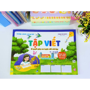 Sách Chắp Cánh Cùng Bé - Tập Viết và Đánh Vần cho Trẻ 3-6 tuổi, Giá ưu đãi 51,350 VND 4 Sách Chắp Cánh Cùng Bé - Tập Viết và Đánh Vần cho Trẻ 3-6 tuổi, Giá ưu đãi 51,350 VND 4