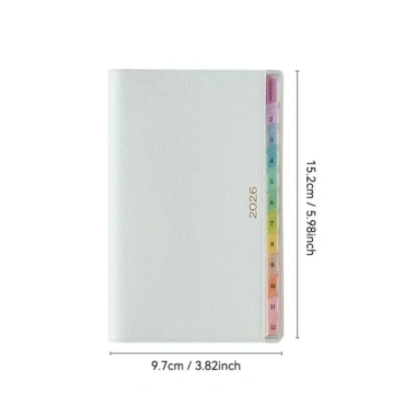 Sách chương trình nghị sự OESND 2.026 Planner 220 trang DIY da PU - Notepad đa năng, giá ưu đãi 94.500₫