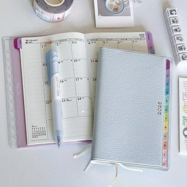 Sách chương trình nghị sự OESND 2.026 Planner 220 trang DIY da PU - Notepad đa năng, giá ưu đãi 94.500₫