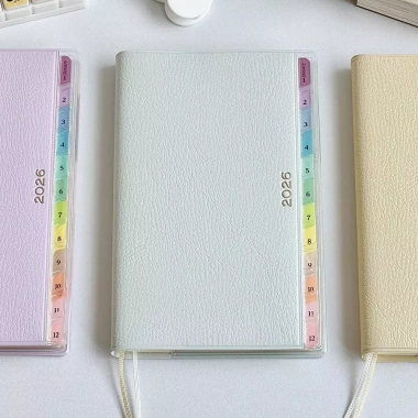 Sách chương trình nghị sự OESND 2.026 Planner 220 trang DIY da PU - Notepad đa năng, giá ưu đãi 94.500₫