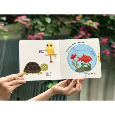 Sách chuyển động thông minh cho bé - Đa ngữ Việt Anh Pháp, giảm giá 119k 6