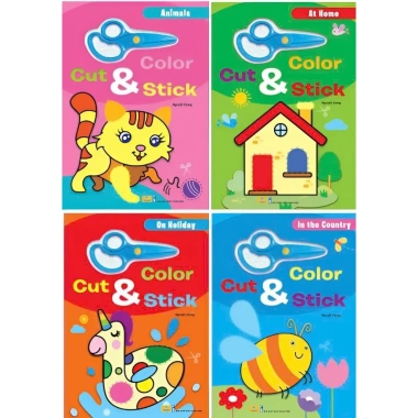 Sách Color Cut & Stick kèm kéo - Caramel Publishing Belgium, Giá ưu đãi 96.000₫ 10 Sách Color Cut & Stick kèm kéo - Caramel Publishing Belgium, Giá ưu đãi 96.000₫ 10