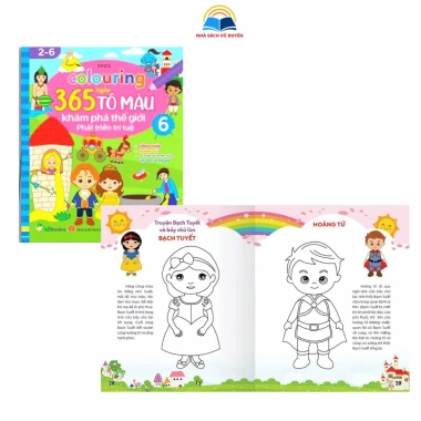 Sách Colouring 365 Ngày Tô Màu Bé 2-6 Tuổi - Phát Triển Trí Tuệ, Giá 177.120₫ 9 Sách Colouring 365 Ngày Tô Màu Bé 2-6 Tuổi - Phát Triển Trí Tuệ, Giá 177.120₫ 9