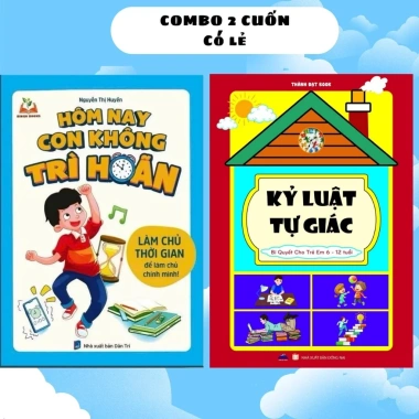 Sách Combo 2 cuốn Hôm Nay Con Không Trì Hoãn & Kỷ Luật Tự Giác - Giảm giá - Phát triển kỹ năng sống trẻ em