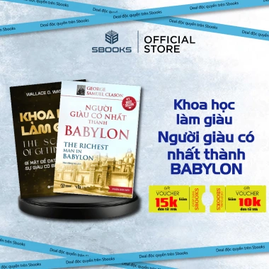 Sách Combo 2 cuốn Khoa Học Làm Giàu + Người Giàu Có Nhất Thành Babylon - Sbooks chính hãng, giảm giá 216k