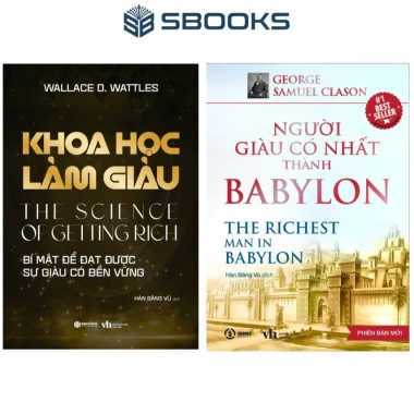 Sách Combo 2 cuốn Khoa Học Làm Giàu + Người Giàu Có Nhất Thành Babylon - Sbooks chính hãng, giảm giá 216k