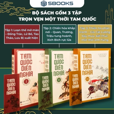 Sách Combo 3 Cuốn Tam Quốc Diễn Nghĩa Bản Đặc Biệt - Chỉ 299.000đ SBOOKS OFFICIAL