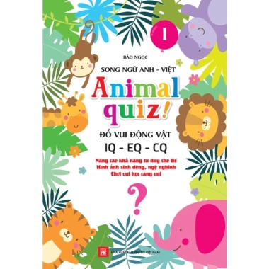 Sách Combo 4 cuốn Animal Quiz Song Ngữ Anh Việt - Đố Vui Động Vật IQ EQ CQ Tập 1-4 Giá 40.000₫ 3 Sách Combo 4 cuốn Animal Quiz Song Ngữ Anh Việt - Đố Vui Động Vật IQ EQ CQ Tập 1-4 Giá 40.000₫ 3