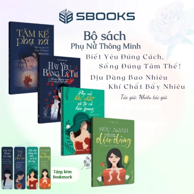 Sách Combo 4 cuốn Tâm Kế Phụ Nữ - Hãy Yêu Bằng Lý Trí, Phụ Nữ Khí Chất Sẽ Tự Có, Sức Mạnh Của Sự Dịu Dàng - Giá 299.000đ - SBOOKS