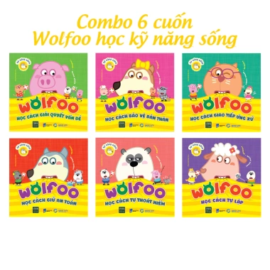 Sách Combo 6 cuốn Wolfoo Học Kỹ Năng Sống giá chỉ 254.880đ, phát triển kỹ năng cho bé 2