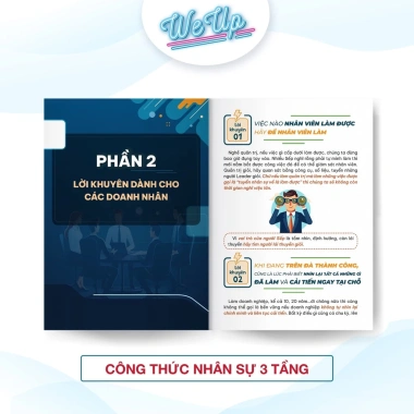Sách Công Thức Nhân Sự 3 Tầng - Doanh Nghiệp Tinh Gọn, Sếp Nhẹ Đầu, Chỉ 159k