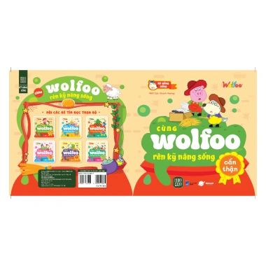 Sách Cùng Wolfoo Rèn Kỹ Năng Sống – Bài Học Cẩn Thận cho Trẻ, Hiệu 1.980books