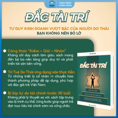 Sách Đắc Tài Trí NXB Dân Trí - Bí quyết thành công, giảm 155.000đ, nâng trí tuệ 4