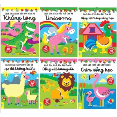 Sách Dán Hình Đầu Đời Cho Bé - Phát Triển Tư Duy, Giá Ưu Đãi 72.000đ ndbooks 10 Sách Dán Hình Đầu Đời Cho Bé - Phát Triển Tư Duy, Giá Ưu Đãi 72.000đ ndbooks 10