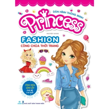 Sách Dán Hình Thông Minh Princess Fashion - Công Chúa Thời Trang bé 3-8 tuổi, giảm 48.000 VND