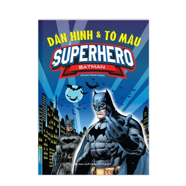 Sách Dán Hình và Tô Màu SUPERHERO Batman - Bìa Mềm Giá Ưu Đãi 28.500 VNĐ 2