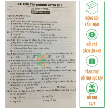Sách Đề kiểm tra đánh giá Vật lí 10 – Kết nối tri thức với cuộc sống, giảm giá 21%