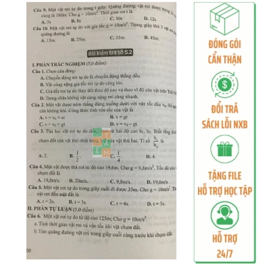 Sách Đề kiểm tra đánh giá Vật lí 10 – Kết nối tri thức với cuộc sống, giảm giá 21%