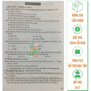 Sách Đề kiểm tra đánh giá Vật lí 10 – Kết nối tri thức với cuộc sống, giảm giá 21% 5 Sách Đề kiểm tra đánh giá Vật lí 10 – Kết nối tri thức với cuộc sống, giảm giá 21% 5