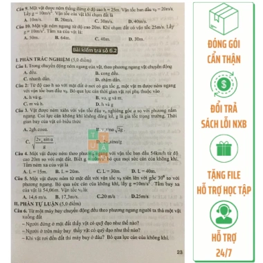 Sách Đề kiểm tra đánh giá Vật lí 10 – Kết nối tri thức với cuộc sống, giảm giá 21%
