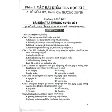 Sách Đề Kiểm Tra Vật Lý Lớp 10 - Bám Sát SGK, Kết Nối Tri Thức Với Cuộc Sống, 55.300đ 3
