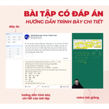 Sách đề ôn thi 10 môn Toán, Học, Ngữ Văn, Tiếng Anh, Khoa học tự nhiên - MoonBook giá ưu đãi 135.000₫ 3