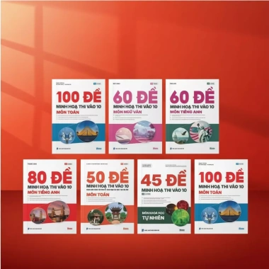 Sách đề ôn thi 10 môn Toán, Học, Ngữ Văn, Tiếng Anh, Khoa học tự nhiên - MoonBook giá ưu đãi 135.000₫ 6
