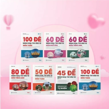 Sách đề ôn thi 10 môn Toán, Học, Ngữ Văn, Tiếng Anh, Khoa học tự nhiên - MoonBook giá ưu đãi 135.000₫ 8