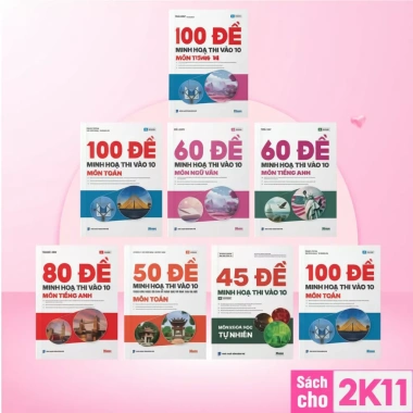 Sách đề ôn thi 10 môn Toán, Học, Ngữ Văn, Tiếng Anh, Khoa học tự nhiên - MoonBook giá ưu đãi 135.000₫ 10