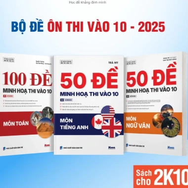Sách đề ôn thi 10 môn Toán, Học, Ngữ Văn, Tiếng Anh, Khoa học tự nhiên - MoonBook giá ưu đãi 135.000₫ 12