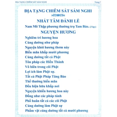 Sách Địa Tạng Chiêm Sát Sám Nghi - Giá 25.000, giảm 7.000, bảo hộ tâm linh