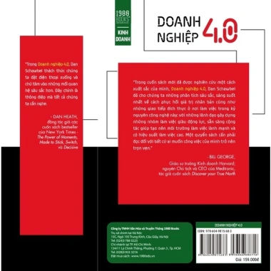 Sách Doanh nghiệp 4.0 của Dan Schawbel - Bí quyết chuyển đổi số, tăng năng suất, giá ưu đãi 79.500 VND 2 Sách Doanh nghiệp 4.0 của Dan Schawbel - Bí quyết chuyển đổi số, tăng năng suất, giá ưu đãi 79.500 VND 2