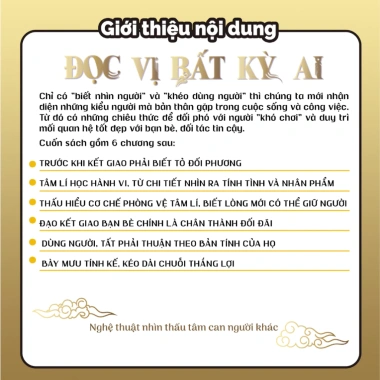 Sách Đọc Vị Bất Kỳ Ai Nghệ Thuật Nhìn Thấu Tâm Can Giá 117.000₫ Tiên Phong Books 6