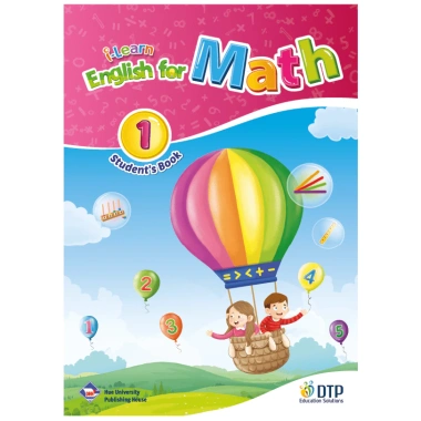 Sách DTPbooks i-Learn English for Math 1 bản 2 - Giá ưu đãi 99.000 VND - Học tiếng Anh Toán 1