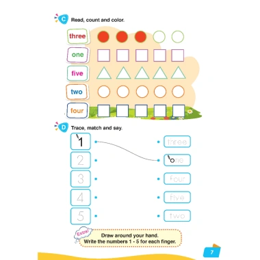 Sách DTPbooks i-Learn English for Math 1 bản 2 - Giá ưu đãi 99.000 VND - Học tiếng Anh Toán 1