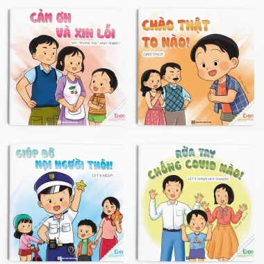 Sách Ehon Kỹ Năng Sống Bon Là Bé Ngoan Bộ 4 cuốn NXB Hà Nội - Giá chỉ 116.000 VND 9 Sách Ehon Kỹ Năng Sống Bon Là Bé Ngoan Bộ 4 cuốn NXB Hà Nội - Giá chỉ 116.000 VND 9