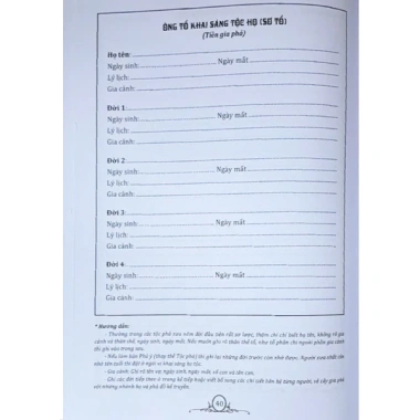 Sách Gia Phả Dòng Tộc bìa cứng tái bản - Giá ưu đãi 88.000 VNĐ, chất lượng cao