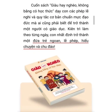 Sách Giàu Hay Nghèo Không Bằng Có Học Thức Cho Bé 7-13 Tuổi Tư Duy và Kiến Thức 3 Sách Giàu Hay Nghèo Không Bằng Có Học Thức Cho Bé 7-13 Tuổi Tư Duy và Kiến Thức 3