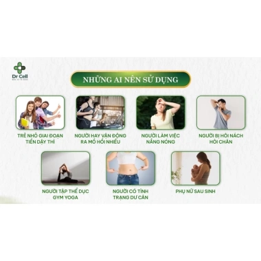 Sạch hôi nách Dr.cell 10ml SAN03 - Khử mùi, sạch mồ hôi, tự tin, giá ưu đãi 180.000đ 4 Sạch hôi nách Dr.cell 10ml SAN03 - Khử mùi, sạch mồ hôi, tự tin, giá ưu đãi 180.000đ 4