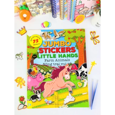 Sách Jumbo Stickers cho Tay Nhỏ - 75 Hình Dán Siêu To - Ndbooks Giá 55.200đ 6