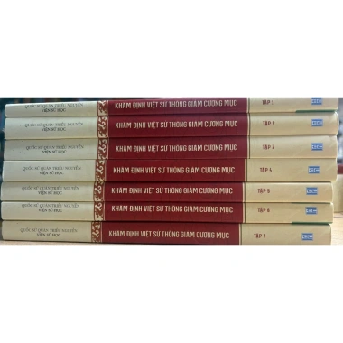 Sách Khâm Định Việt Sử Thông Giám Cương Mục 7 quyển - Giá ưu đãi 1.124.060₫, nội dung sâu sắc, lịch sử chuẩn