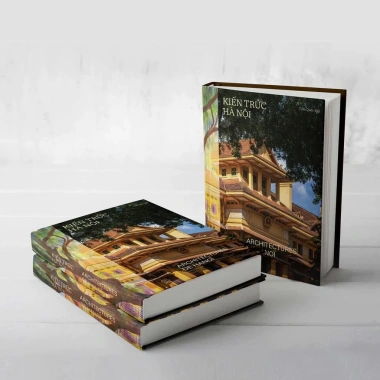 Sách Kiến Trúc Hà Nội – Architectures De HANOI, Bìa Vải, Song Ngữ Việt‑Pháp, Sách Màu, Giá Ưu Đãi 2,490,000₫