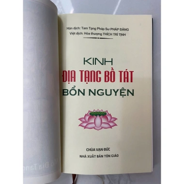 Sách Kinh Địa Tạng Bồ Tát Bổn Nguyện Trọn Bộ - Bản Xịn Giấy Đẹp Giá Ưu Đãi 30k