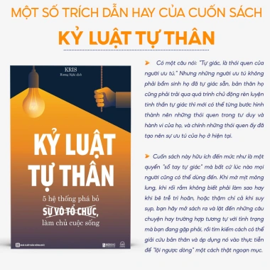 Sách Kỷ Luật Tự Thân - 5 Hệ Thống Phá Vô Tổ Chức, Làm Chủ Cuộc Sống - 150.399 VND - Bizbooks